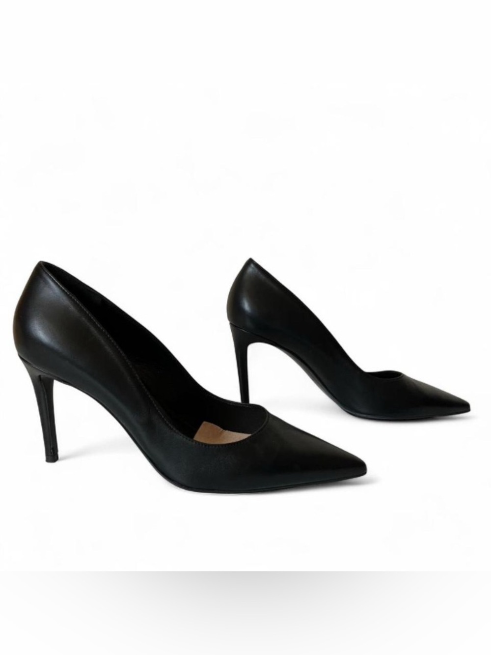Marc Ellis Classic Black Pointed Toe Pumps size EU 39 US 8.5